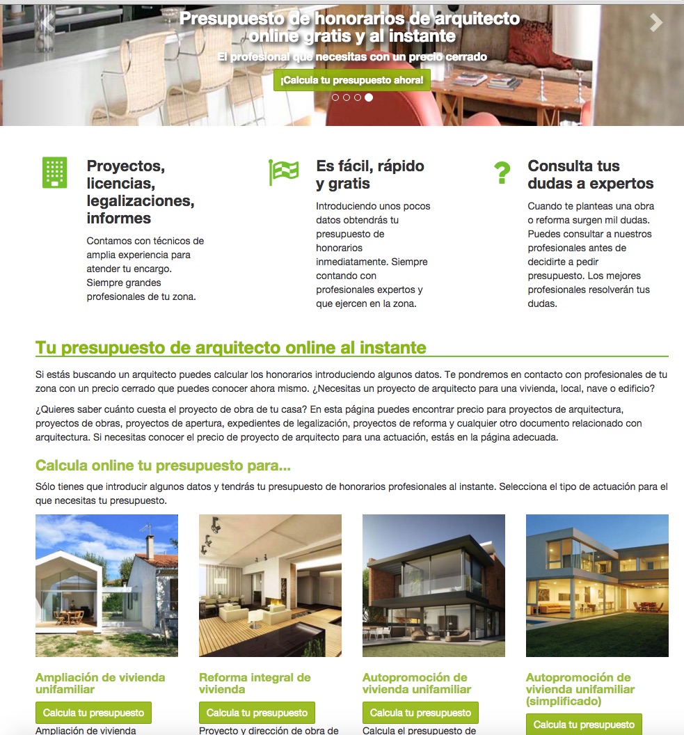 web presupuestoarquitecto.com